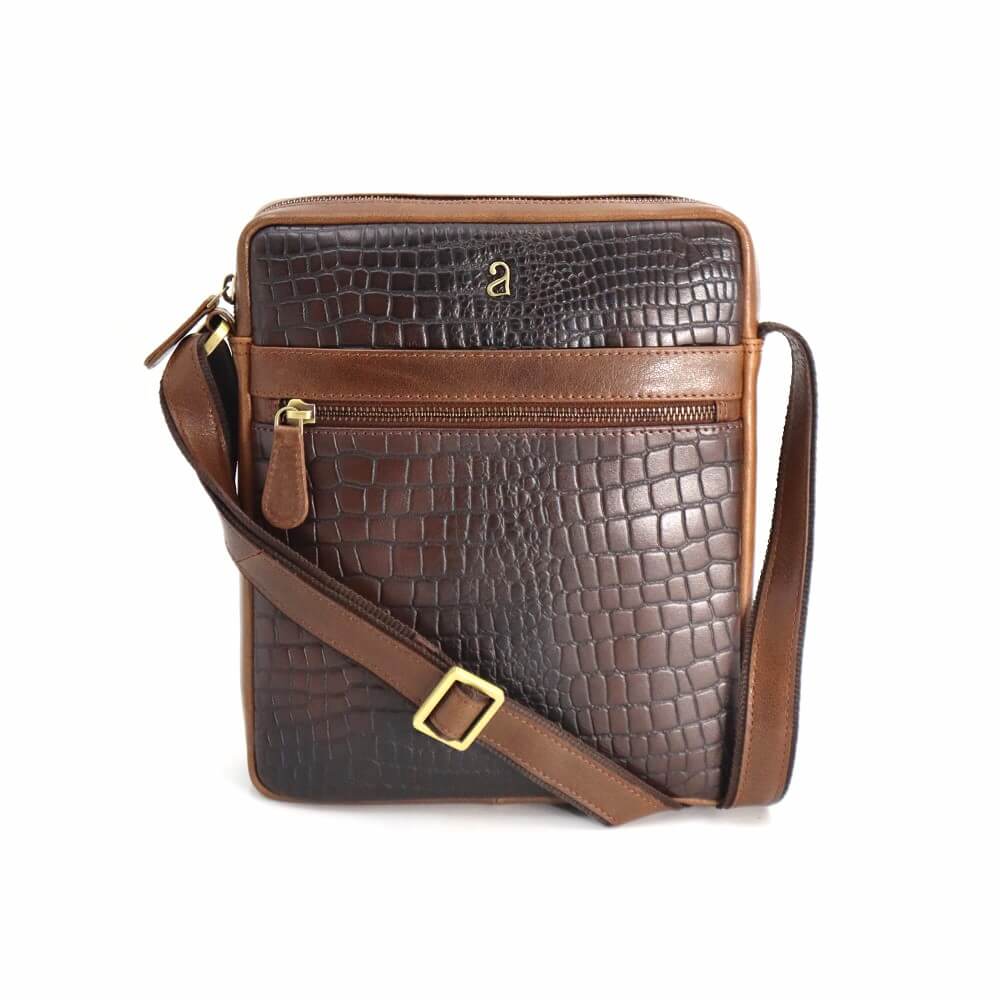 AS-2318 (Brown) Bags for men by y-not India